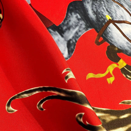 HERMES 26S PRINTED SQUARE SCARF 88 IN SILK 309926