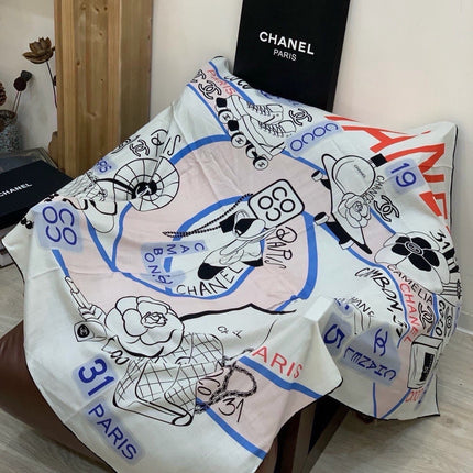 CHANEL 26S SCARF 135 IN SILK 311940