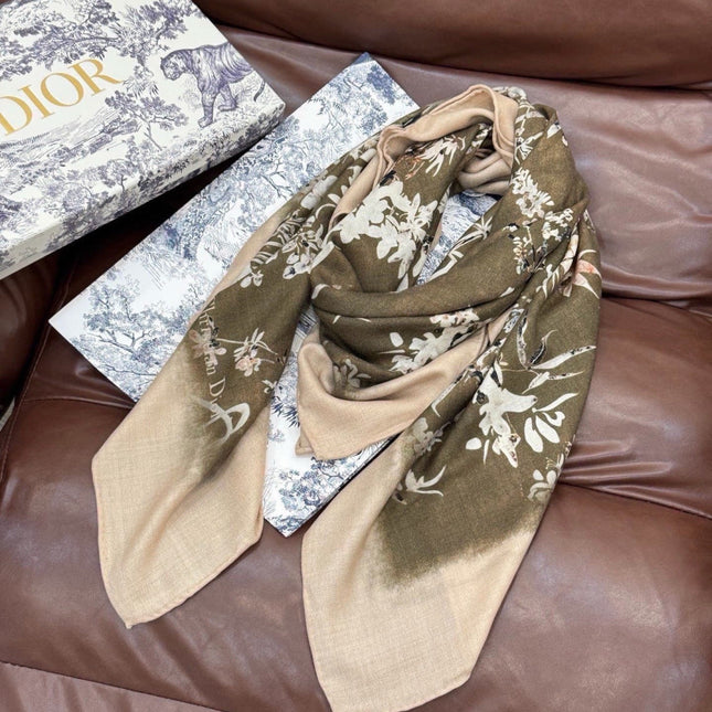 DIOR 26S SCARF 140CM IN CASHMERE SILK 311968