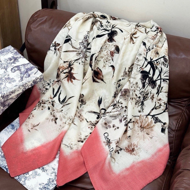 DIOR 26S SCARF 140CM IN CASHMERE SILK 311969