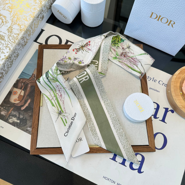 DIOR 26S SCARF 100CM IN SILK 250437