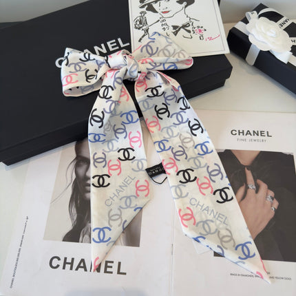 CHANEL 26S TWILLY SCARF 120 IN SILK 347191