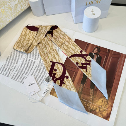 DIOR 26S SCARF 100CM IN SILK 298025