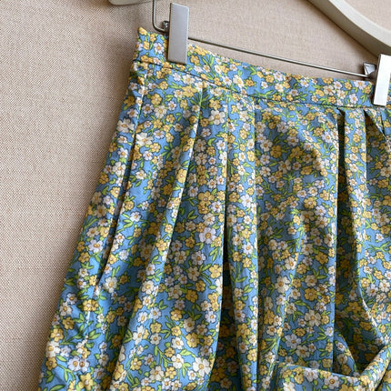 PRADA 26S FLORAL PRINT MIDI SKIRT 1047