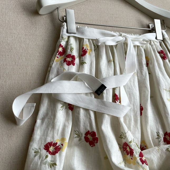 PRADA 26S FLORAL PRINT MIDI SKIRT STYLE 954