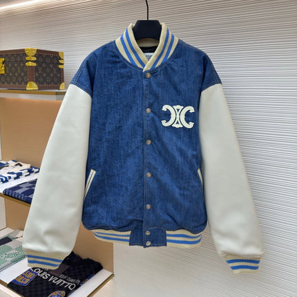 CELINE 26S DENIM VARSITY JACKET 631