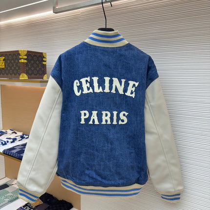 CELINE 26S DENIM VARSITY JACKET 631