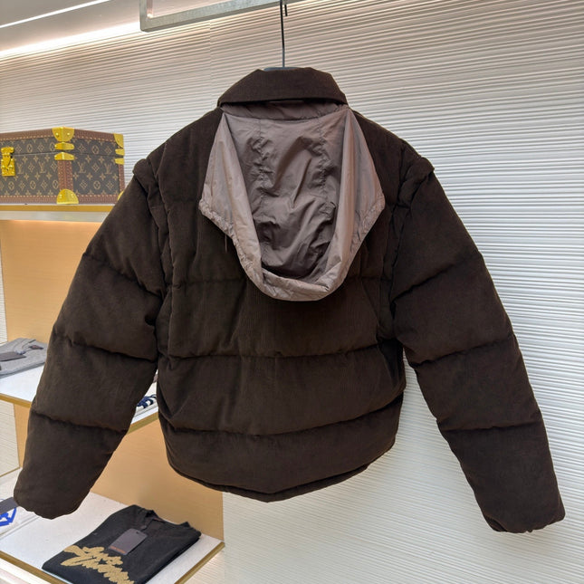 PRADA 25S VELVET PUFFER JACKET 459