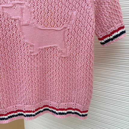 THOM 26S SHORT-SLEEVED KNIT TOP STYLE 157
