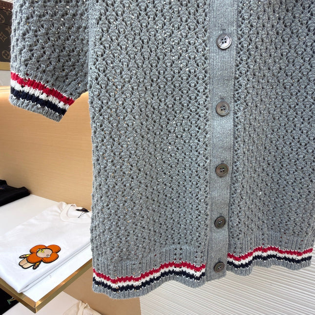 THOM 26S SHORT-SLEEVED KNIT POLO SHIRT STYLE 153