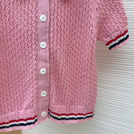 THOM 26S SHORT-SLEEVED KNIT POLO SHIRT STYLE 151