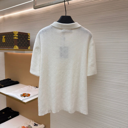 LV 26S SHORT-SLEEVED KNIT POLO SHIRT STYLE 206