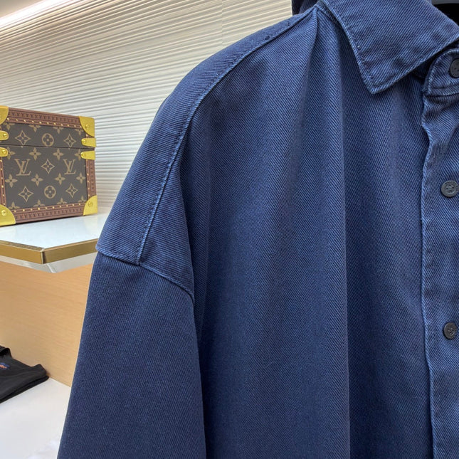 BALENCIAGA 26S HOODED DENIM JACKET 025