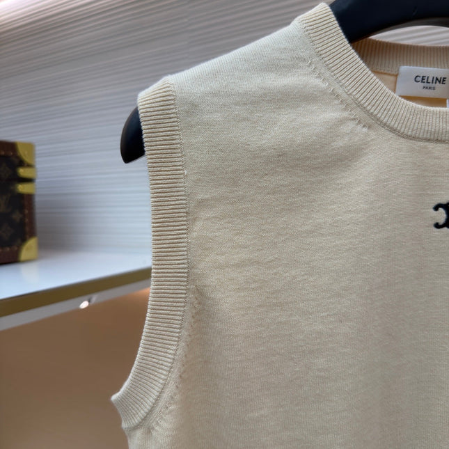 CELINE 26S SLEEVELESS SWEATER 483