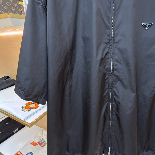 PRADA 26S SHORT-SLEEVE ZIP-UP SHIRT 1030