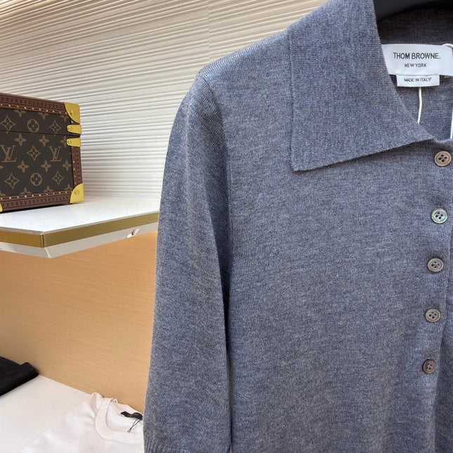THOM 26S SHORT SLEEVE POLO KNIT TOP STYLE 244