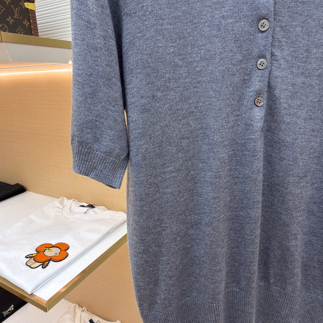 THOM 26S SHORT SLEEVE POLO KNIT TOP STYLE 244