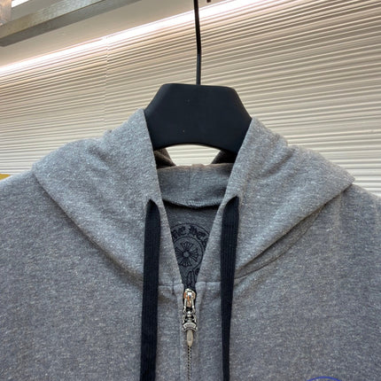 CHROME HEARTS 26S ZIP-UP HOODED SWEATSHIRT 053