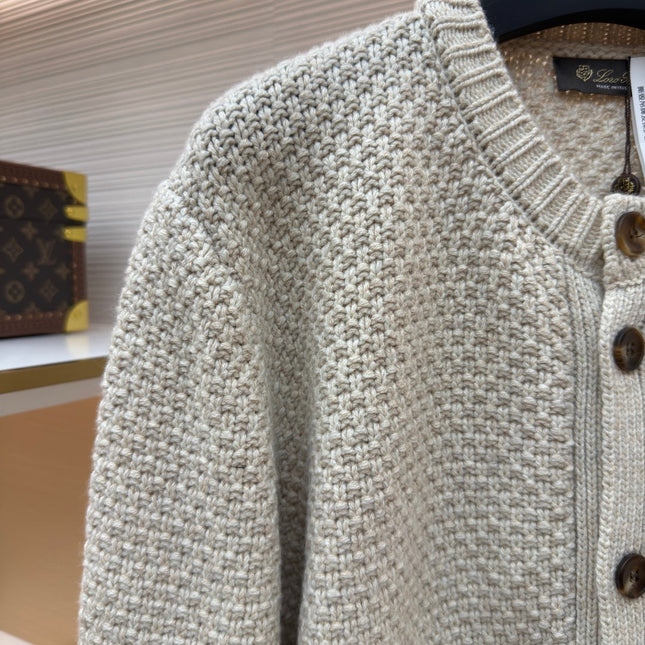 LORO PIANA 26S BUTTON-UP KNIT CARDIGAN 935