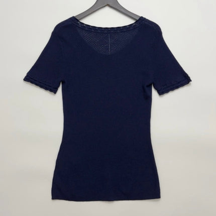 CHLOE 26S FITTED SHORT-SLEEVE KNIT TOP STYLE 97