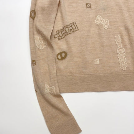 HERMES 25S WOOL-LINED SWEATER 186