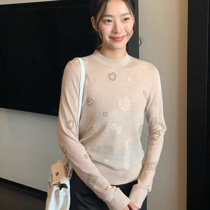 HERMES 25S WOOL-LINED SWEATER 186