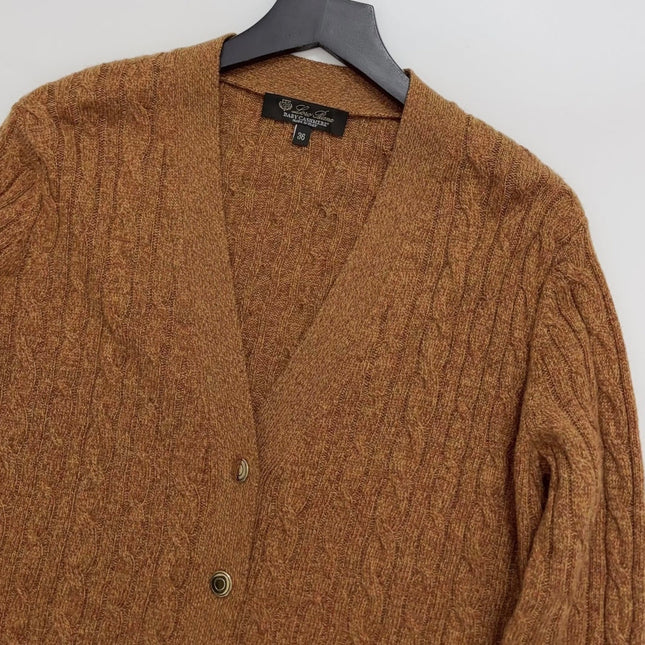LORO PIANA 26S V-NECK KNIT CARDIGAN 975