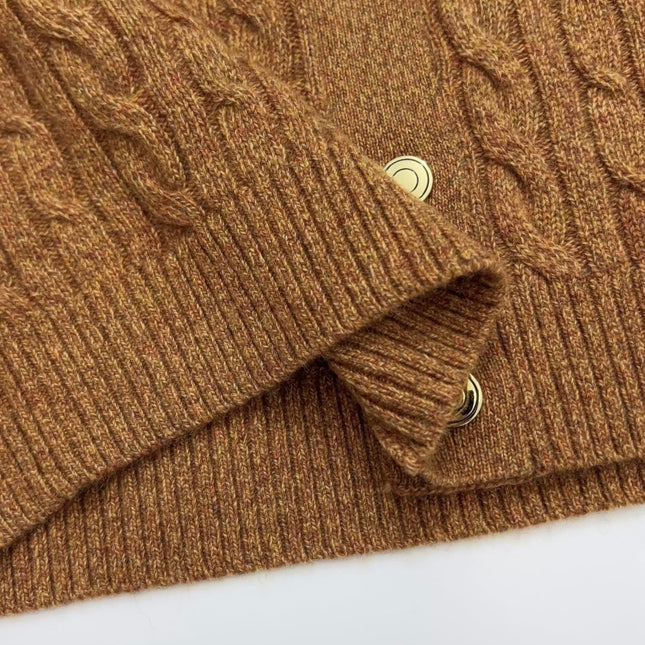 LORO PIANA 26S V-NECK KNIT CARDIGAN 975