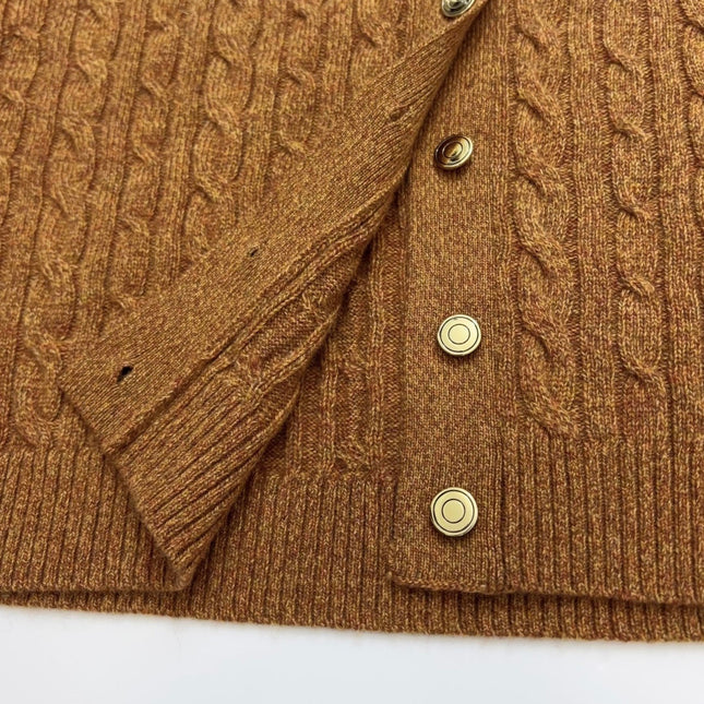 LORO PIANA 26S V-NECK KNIT CARDIGAN 975