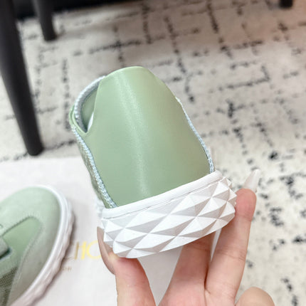 JIMMY CHOO 26S SNEAKERS IN SAGE GREEN SUEDE