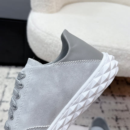 JIMMY CHOO 26S SNEAKERS IN GREY SUEDE