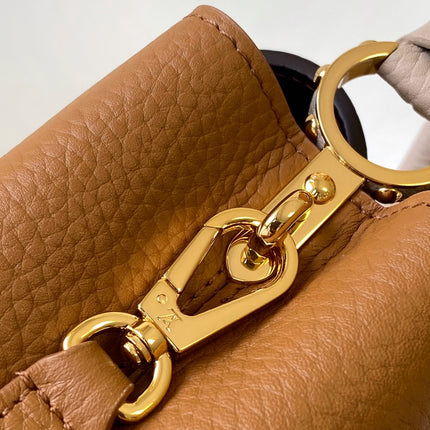 LV 26S CAPUCINES BAG 21 IN BROWN TAURILLON CALFSKIN