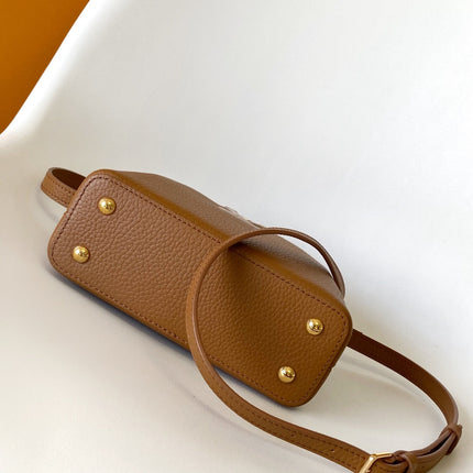 LV 26S CAPUCINES BAG 21 IN BROWN TAURILLON CALFSKIN