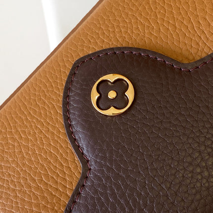 LV 26S CAPUCINES BAG 21 IN BROWN TAURILLON CALFSKIN