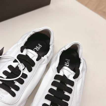 PRADA 26S MARY JANE SHOES IN WHITE CALFSKIN