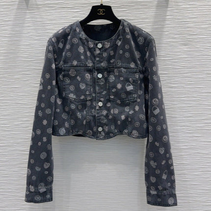CC 25 Short Jacket Black Cotton