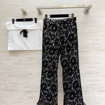 CHANEL 26S LACE FLARED PANTS STYLE 1026