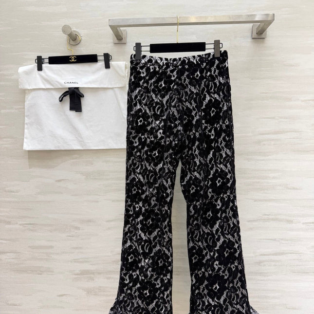 CHANEL 26S LACE FLARED PANTS STYLE 1026