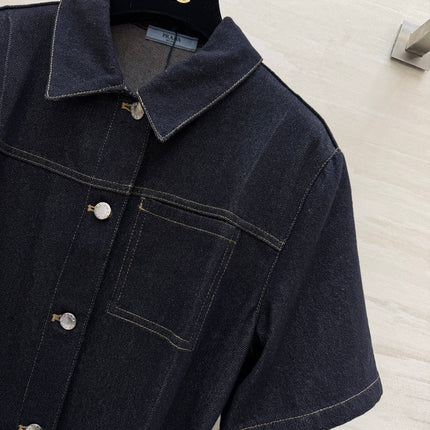 PRADA 26S DENIM SHIRT DRESS STYLE 897