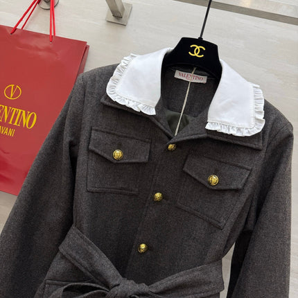 VALENTINO 26S PETER PAN COLLAR JACKET 129