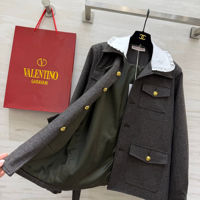 VALENTINO 26S PETER PAN COLLAR JACKET 129