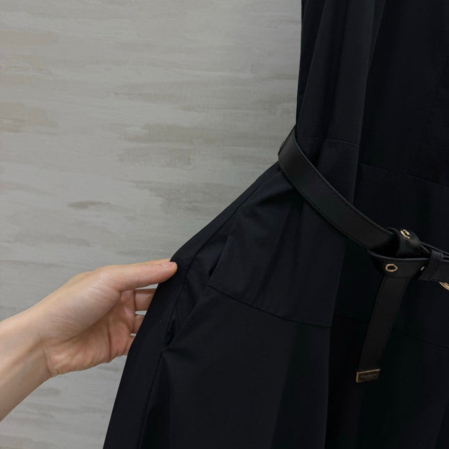 MAXMARA 26S SLEEVELESS BELTED MAXI DRESS 367