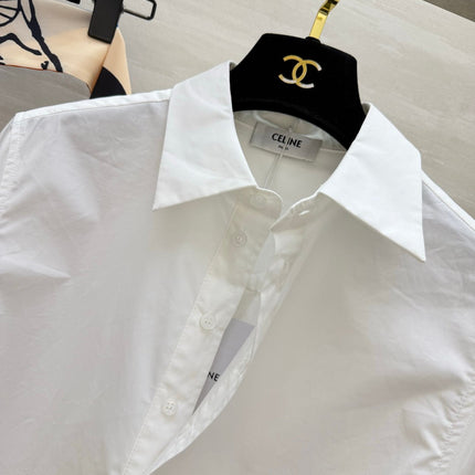 CELINE 26S WHITE SHIRT DRESS 409