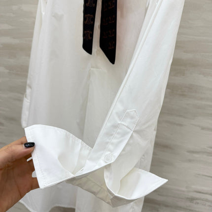 CELINE 26S WHITE SHIRT DRESS 409