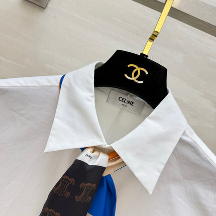 CELINE 26S WHITE SHIRT DRESS 409