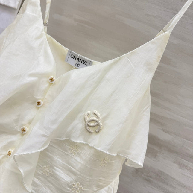 CHANEL 26S RUFFLE CAMI TOP 1471
