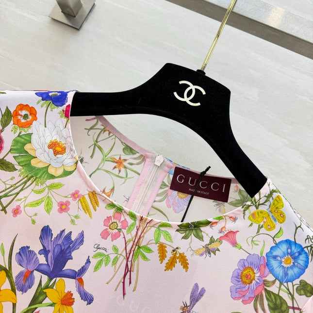 GUCCI 26S SHORT-SLEEVE MINI DRESS 398