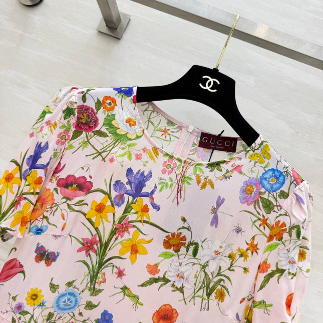 GUCCI 26S SHORT-SLEEVE MINI DRESS 398