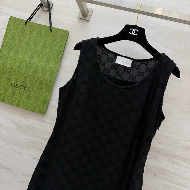 GUCCI 26S SLEEVELESS BLACK DRESS 396