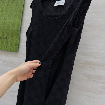 GUCCI 26S SLEEVELESS BLACK DRESS 396